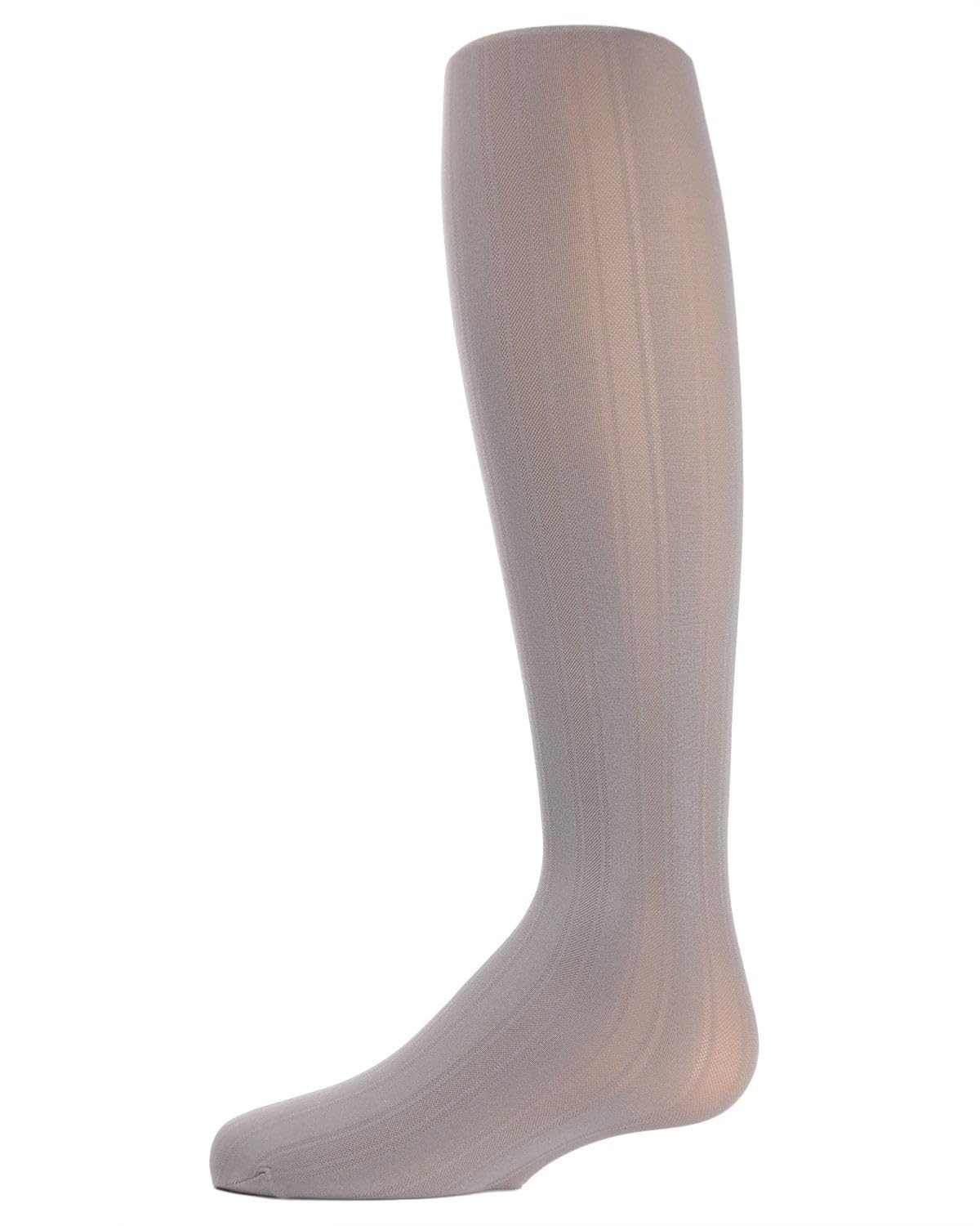 MeMoi Girls' Essential Vertical Striped Tights - Comfortable Stretchable Leggings for School, Dance & Everyday Wear