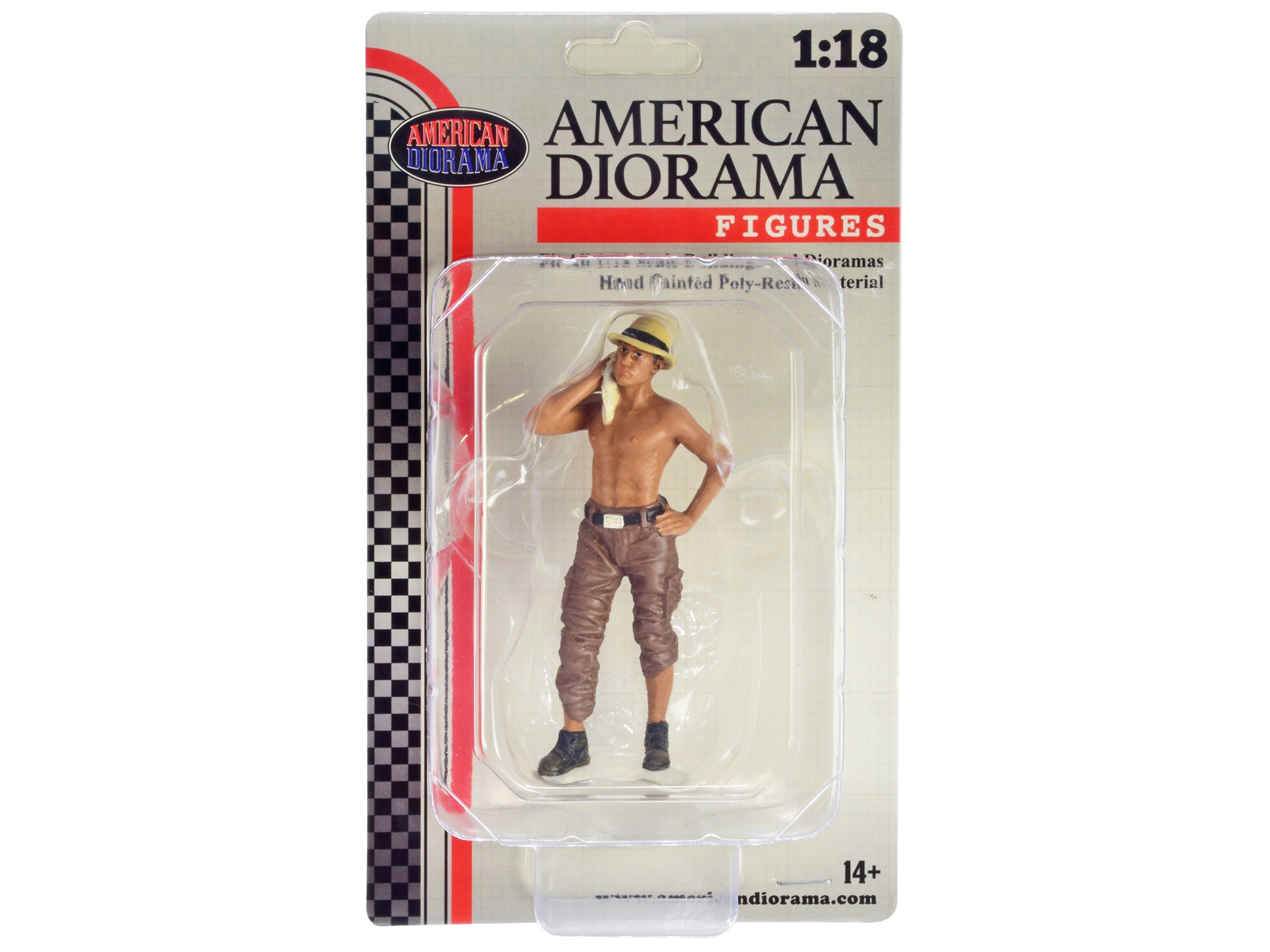 1/18 Scale 4X4 Mechanic Figure - Highly Detailed Model for RC Cars & Diorama Scenes - Perfect for Collectors & Hobbyists by American Diorama
