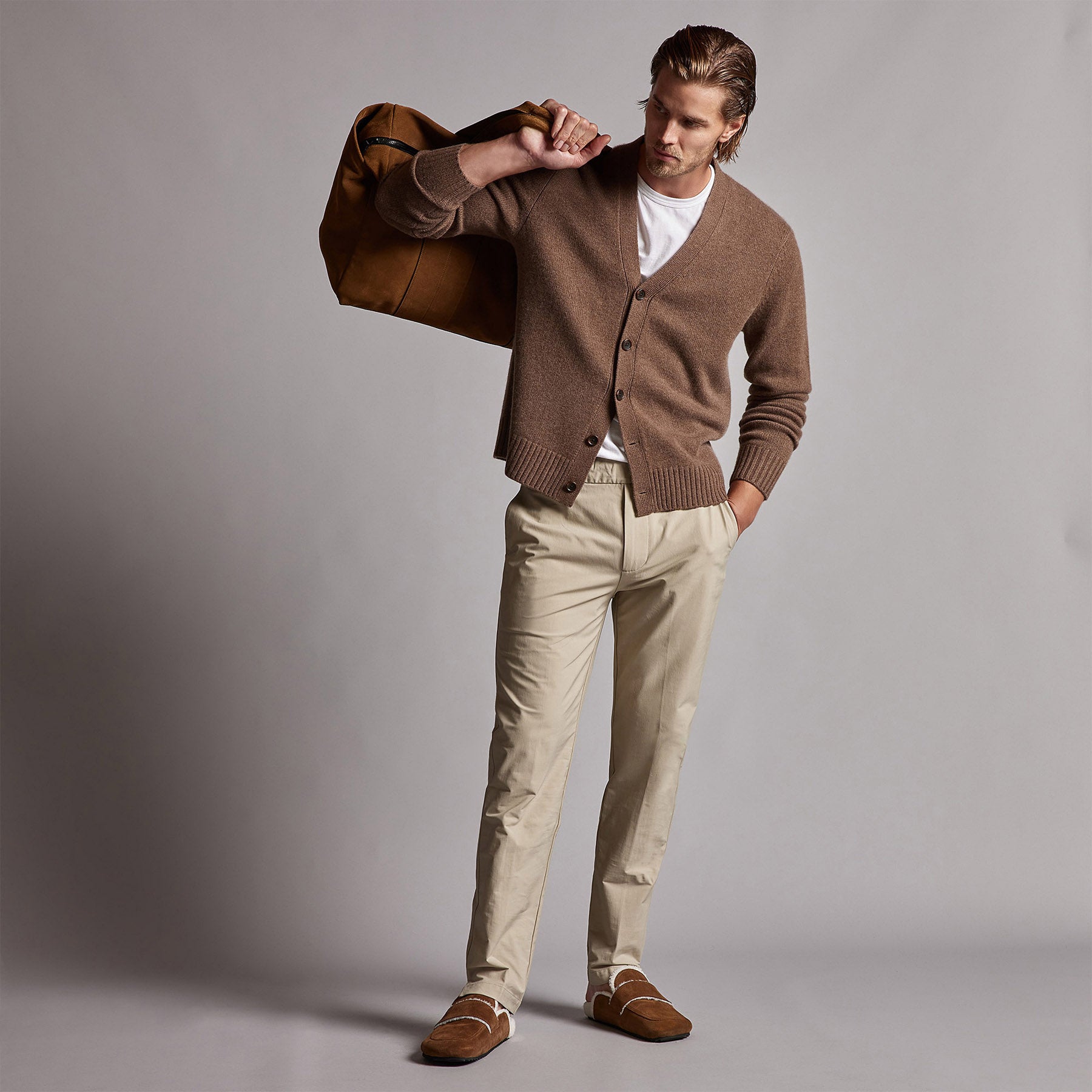 Men's Golf Pants - Lightweight & Breathable Sand Color for Comfort on the Course | Perfect for Golfing, Casual Wear & Outdoor Activities