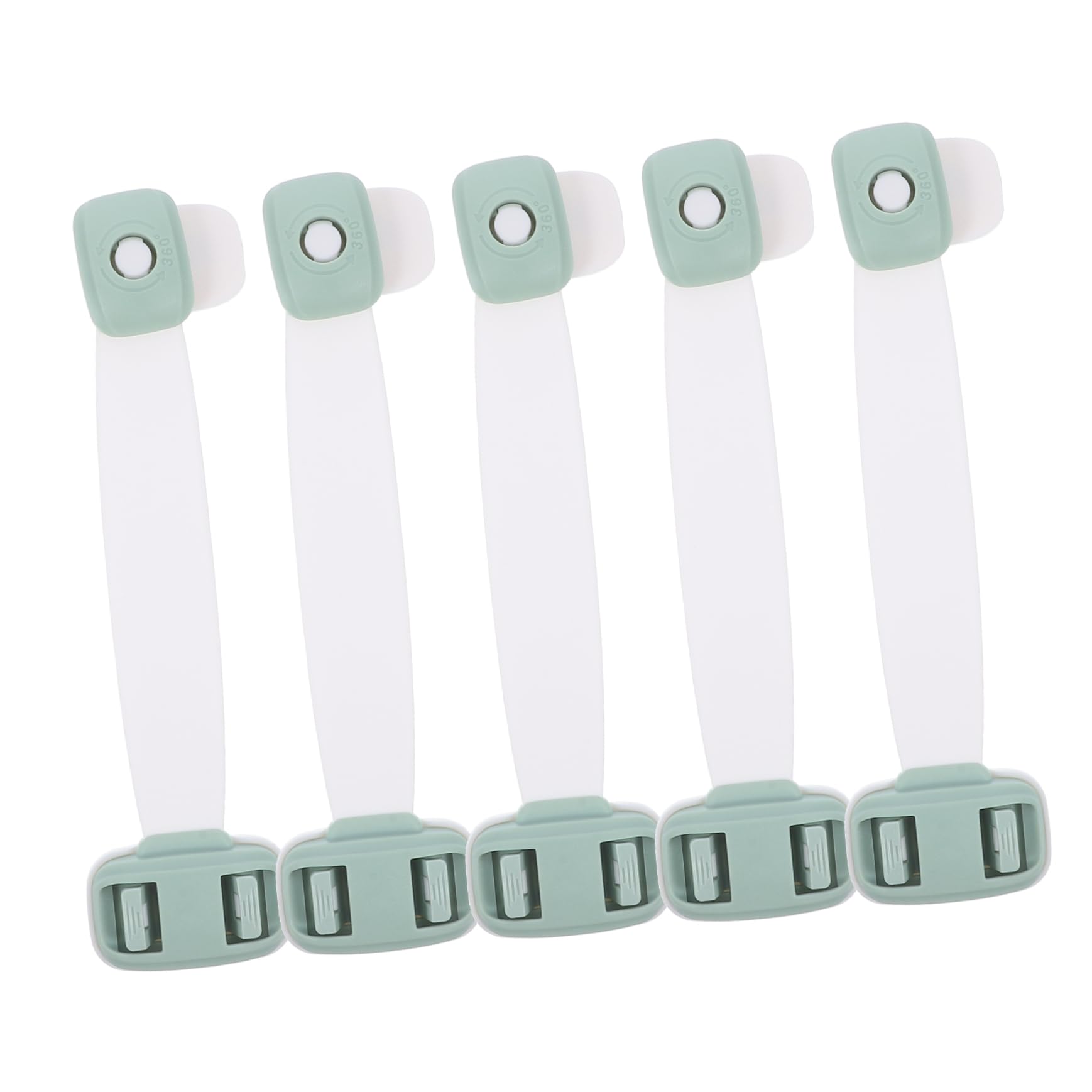 Totority 25-Piece Child Safety Oven & Fridge Locks - ABS Plastic Cabinet & Drawer Locks for Baby Proofing - Green Childproofing Kit for Kitchen Safety & Home Security