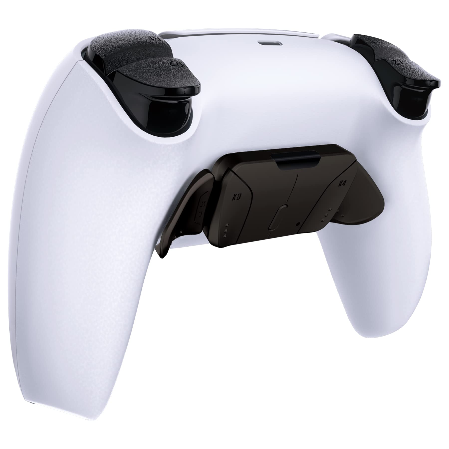 eXtremeRate RISE4 Remap Kit for PS5 Controller - Metal Back Paddles & PCBA Board (Black) | Customizable Buttons for Gaming, FPS & Competitive Play