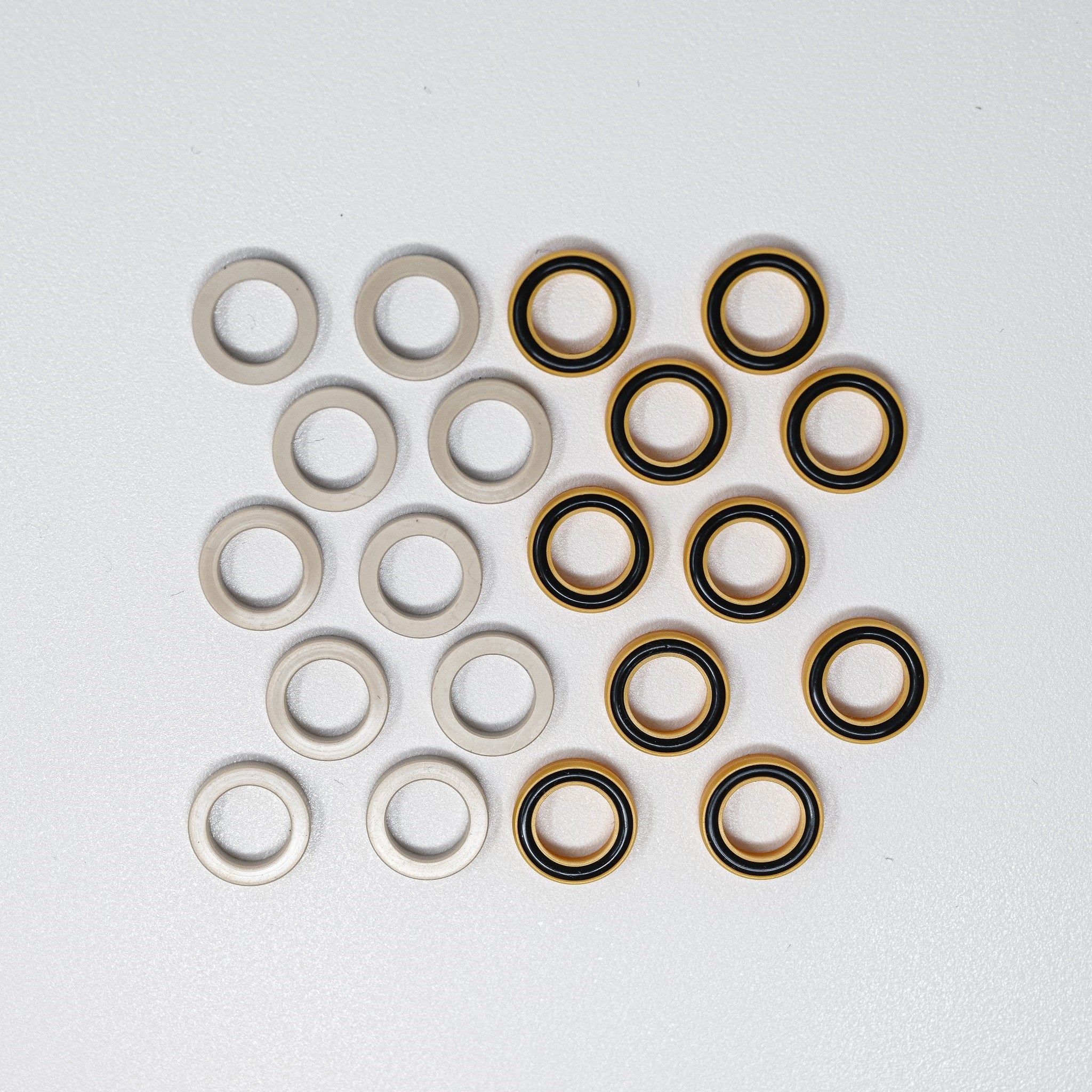 Flangeless Omniflex™ O Ring Seal (3/8 Inch) - 10 Pack - High-Temperature Resistant, Durable Rubber Gasket for Plumbing, Hydraulic Systems & Automotive Applications