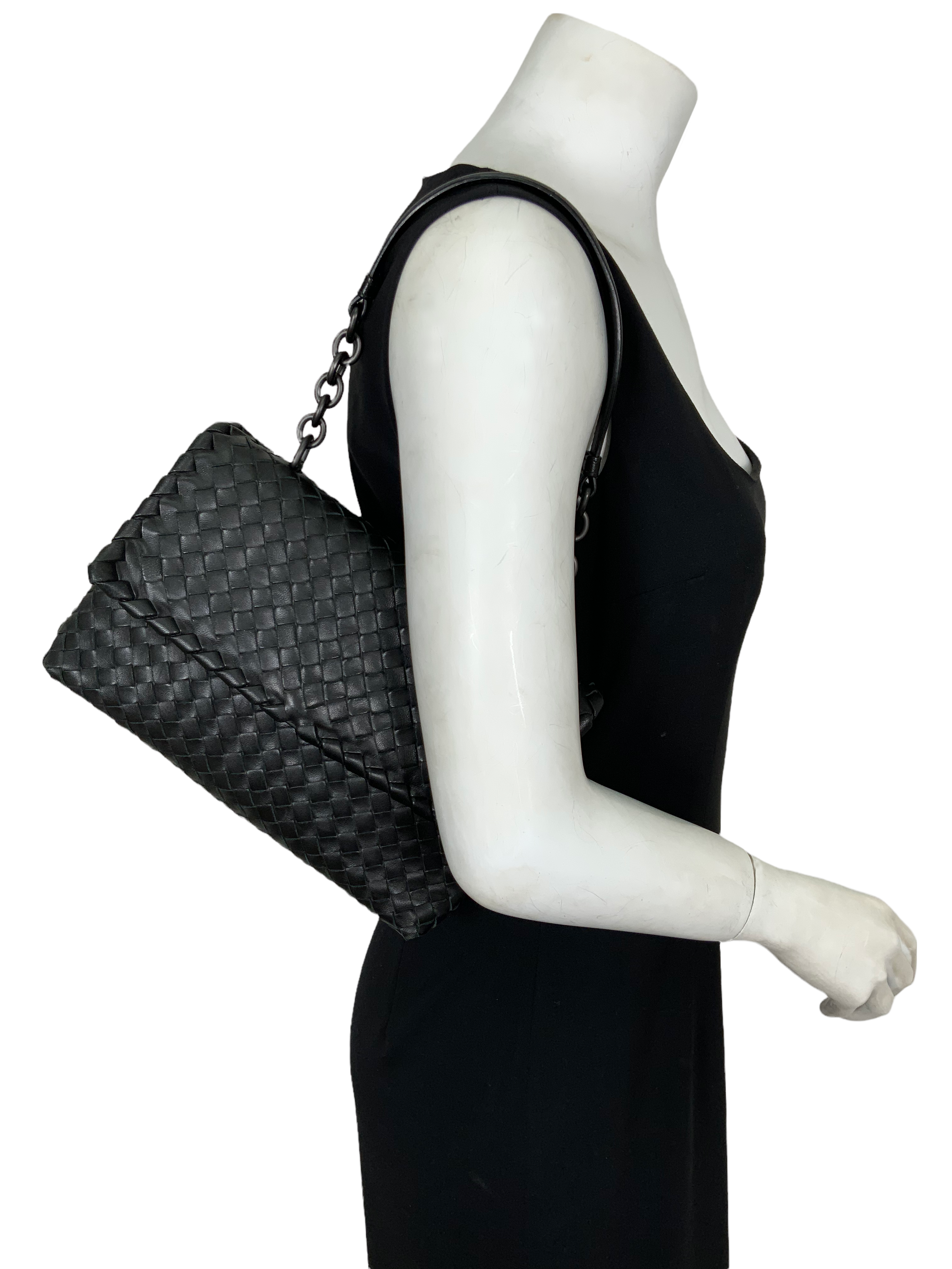 Premium Nappa Intrecciato Leather Small Olimpia Shoulder Bag for Women - Elegant Crossbody Purse with Adjustable Strap, Perfect for Work, Travel & Evening Out