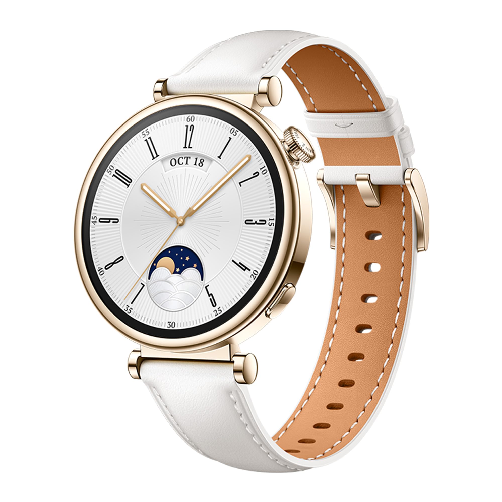 HUAWEI Watch GT 4 41mm Smartwatch - 7-Day Battery Life, Scientific Calorie Tracking, Heart Rate & Arrhythmia Monitoring, iOS/Android Compatible (White) | Perfect for Fitness, Workouts & Daily Health Tracking