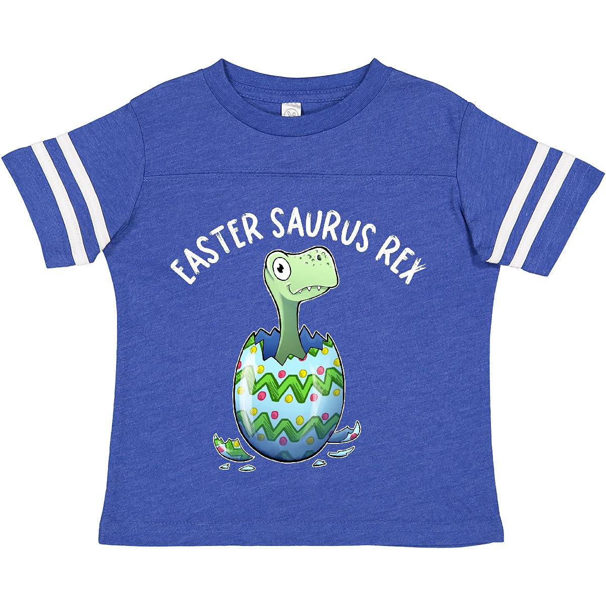 Inktastic Easter Saurus Rex Dinosaur Hatching Easter Egg Toddler T-Shirt - Cute Dino Graphic Tee for Boys & Girls - Perfect for Easter Outfits, Egg Hunts & Dinosaur Theme Parties