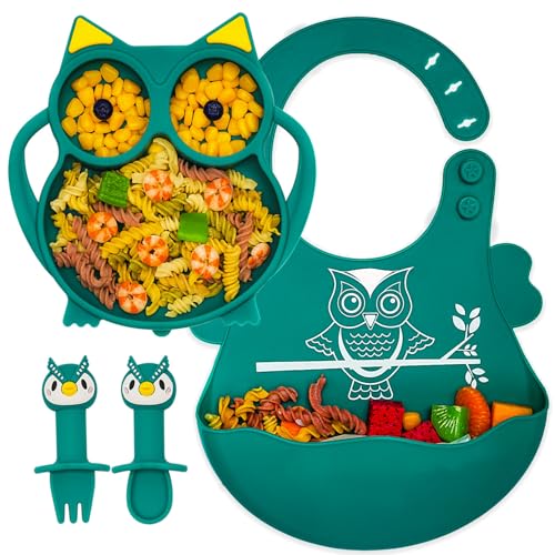 Plate Blue Owl Set