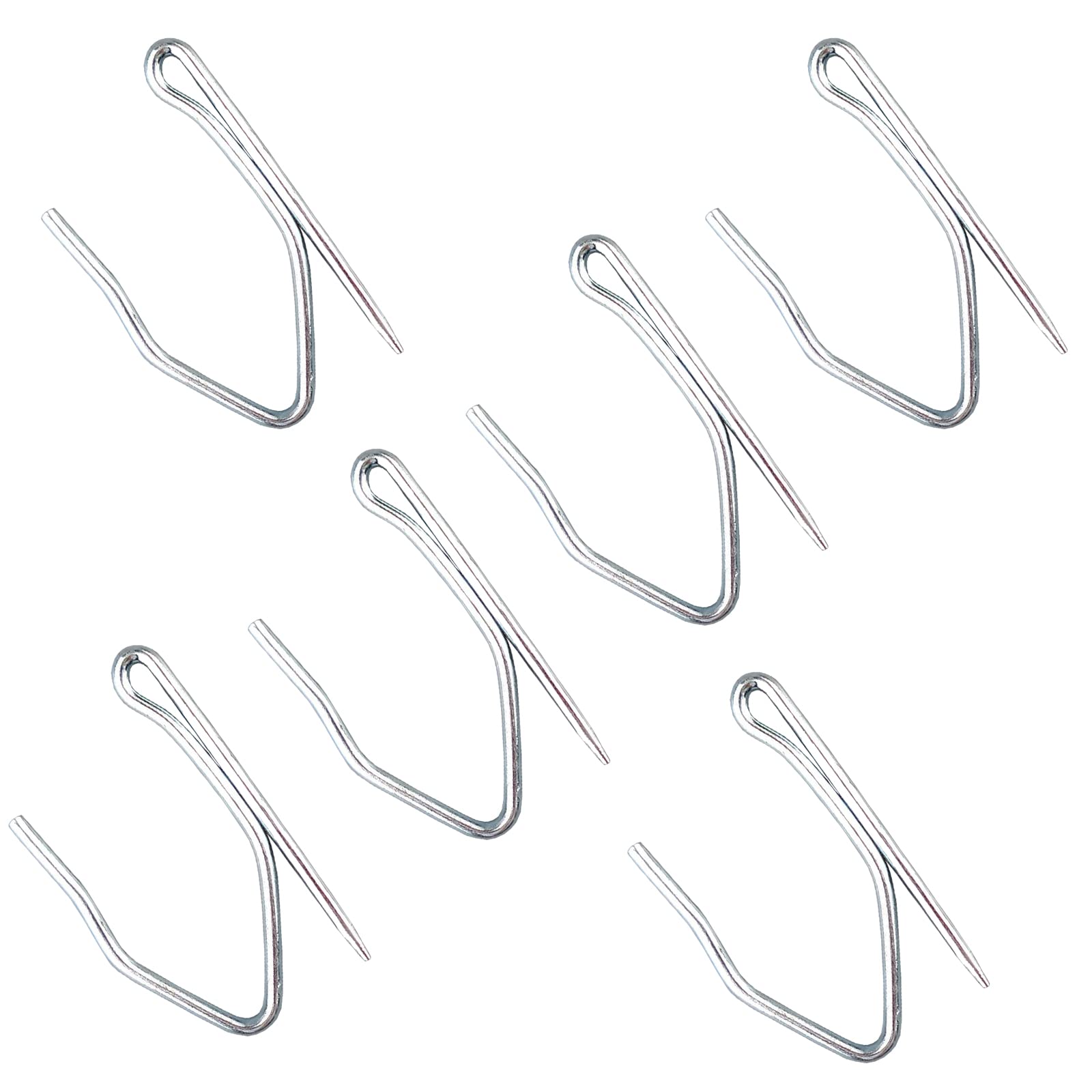 750Pcs Metal Curtain Hooks - Heavy Duty Drapery Hooks for Window, Shower & Door Curtains - Perfect for Home Decor, Bedroom, Bathroom & Living Room