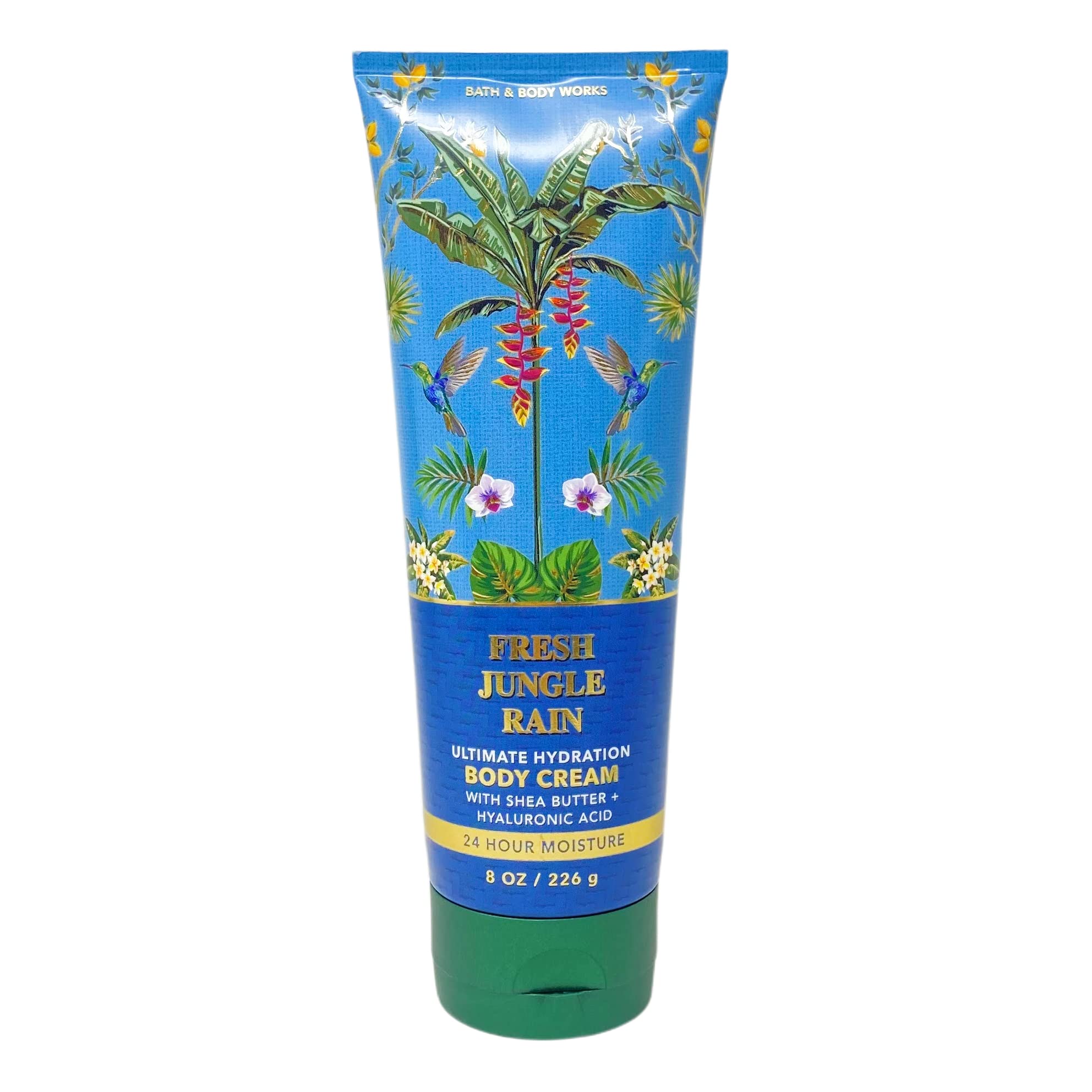 Bath & Body Works Fresh Jungle Rain 4-Piece Gift Set - Fragrance Mist, Body Cream, Shower Gel & Lotion with Natural Oats Soap Bar | Full Size Luxury Bath & Body Care Set for Women | Perfect for Spa Day, Self-Care Gifts & Relaxing Showers