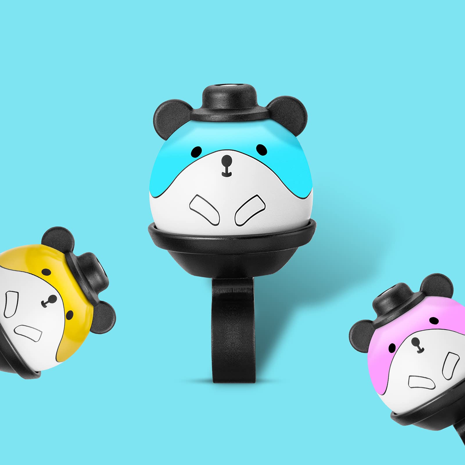 ROCKBROS Kids Bike Bell - Cute Ring Ball Bicycle Bell for Boys & Girls - Durable Cycling Accessories for Scooters & Bikes - Perfect for School Commutes & Family Rides