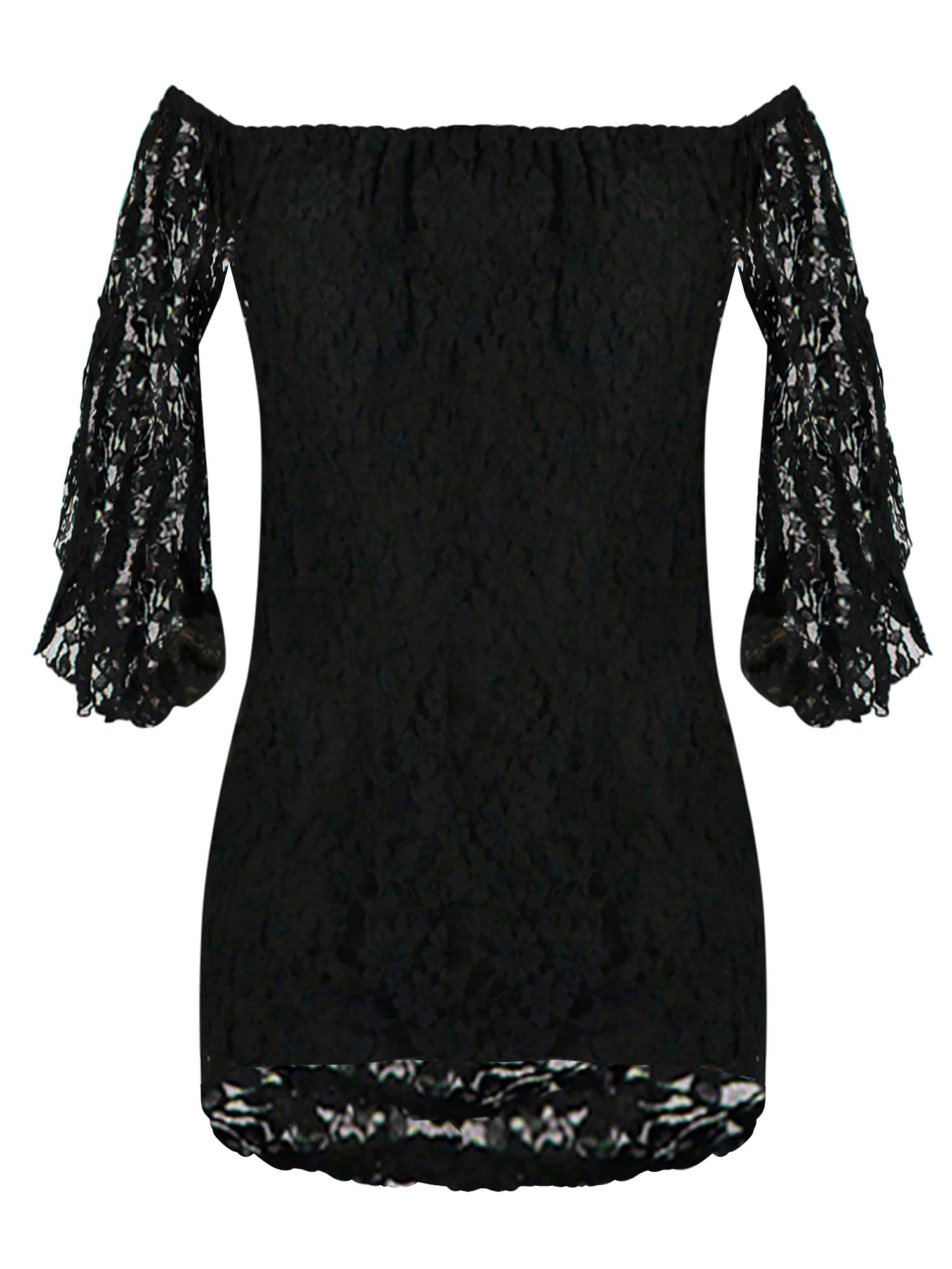 Elegant Lace Off The Shoulder Dress with Bell Sleeves - Romantic Summer Dress for Weddings, Dates & Special Occasions