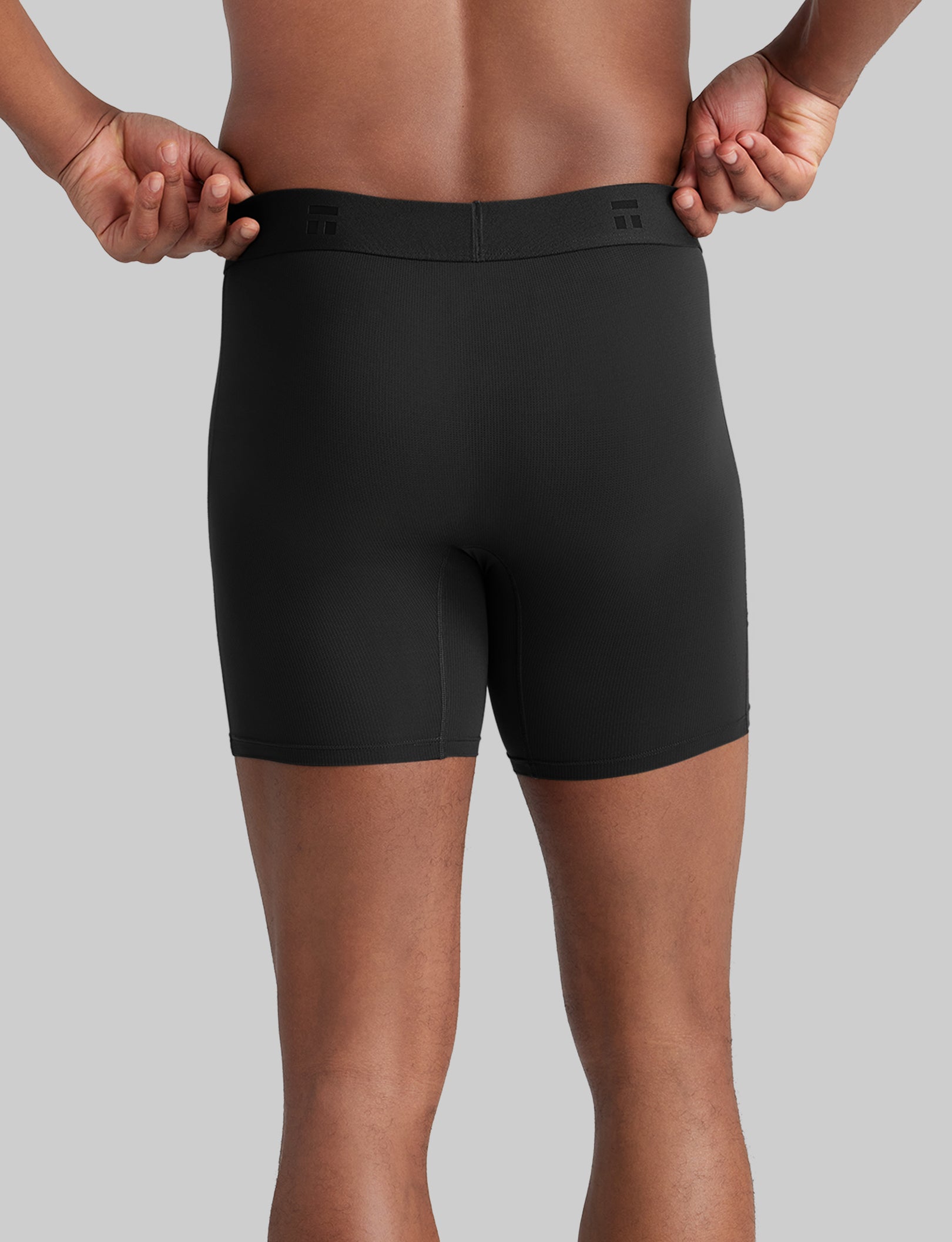 **Men's Air Mid-Length Boxer Briefs (6-Pack) - Breathable & Comfortable Underwear for Everyday Wear, Workout, and Travel**