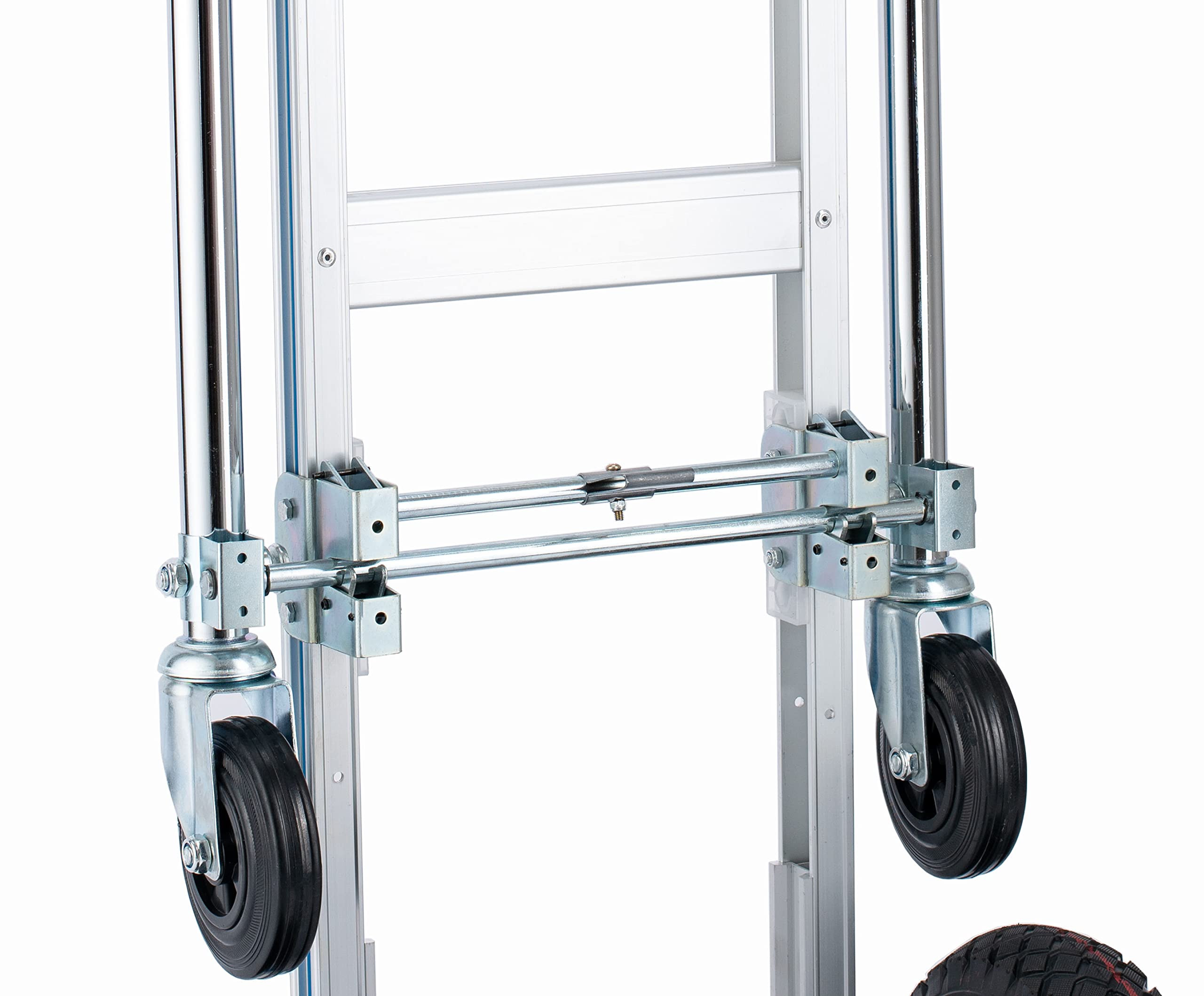 2 in 1 Aluminum Hand Truck Dolly - 770lbs Heavy Duty Convertible Utility Cart with Wheels for Moving, Warehouse, Home & Office Use