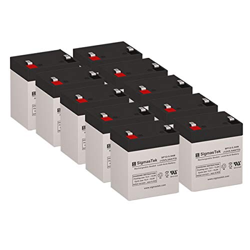 SigmasTek 10-Pack AF423A Replacement Batteries for Compaq UPS - Long-Lasting Power Backup for Home & Office Electronics
