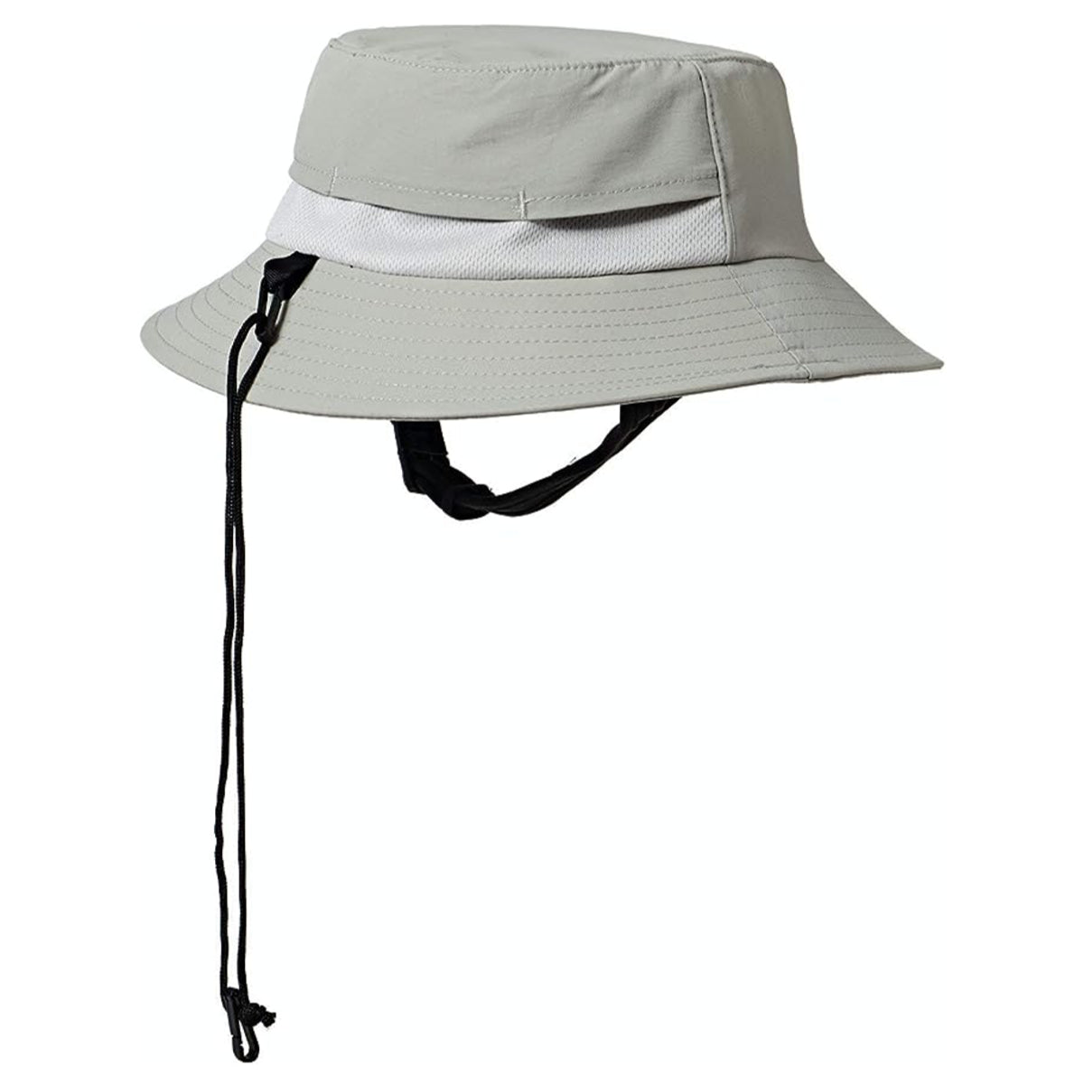 FCS Essential Surf Bucket Hat for Men & Women - Adjustable Sun Protection Beach Hat for Surfing, Fishing, Hiking - Black UV Shield Outdoor Cap