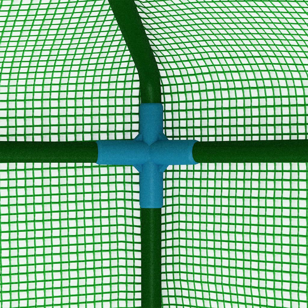 Walk-in Greenhouse Tent for Outdoor Plants - 5.4 ft² Steel Frame Greenhouse with Roll-Up Doors (39.4