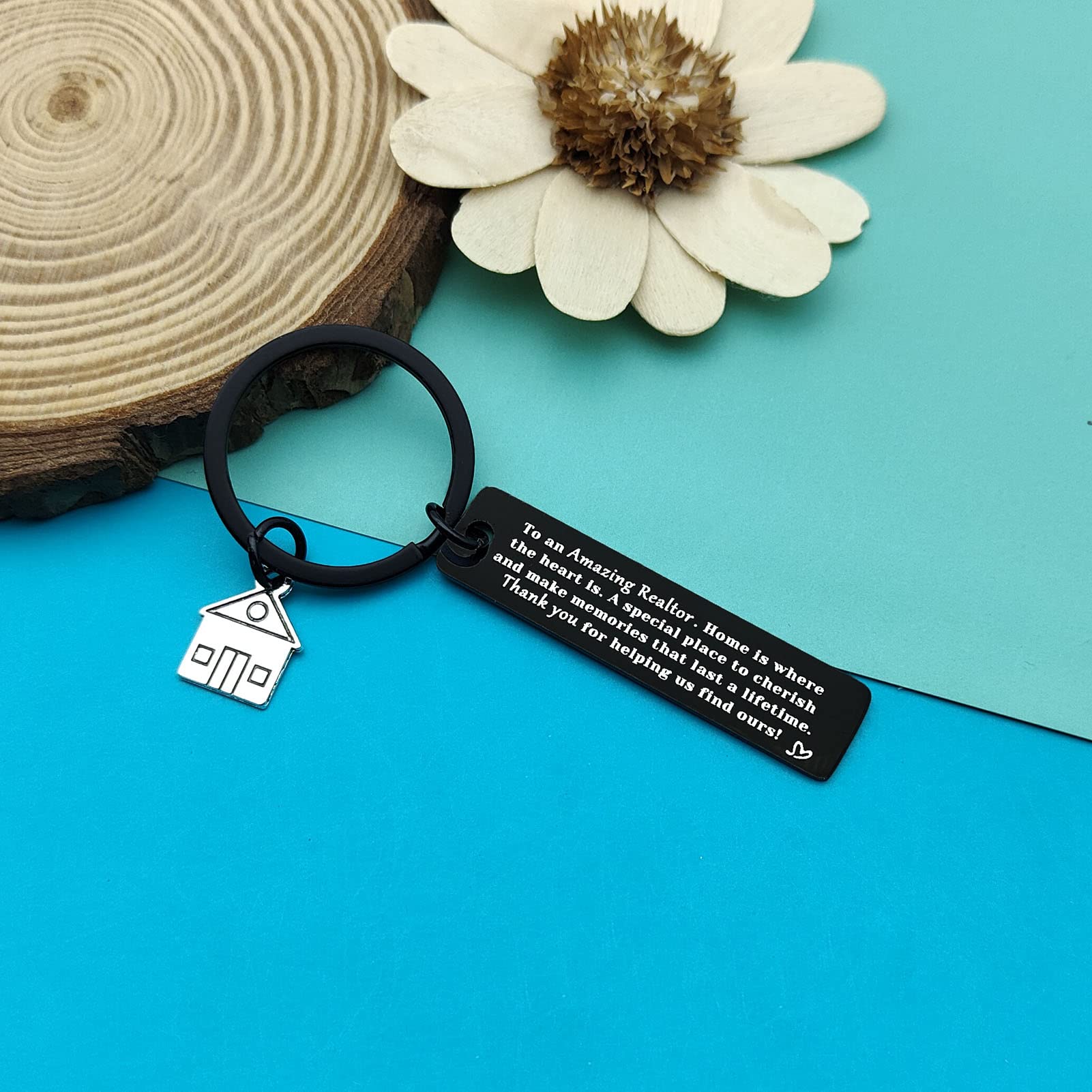 Premium Realtor Keychain Gift - Elegant Thank You Gift for Real Estate Agents, Brokers & Salespeople - Perfect Closing Gift for Realtors - Ideal for Housewarming, Appreciation & Business Gifts