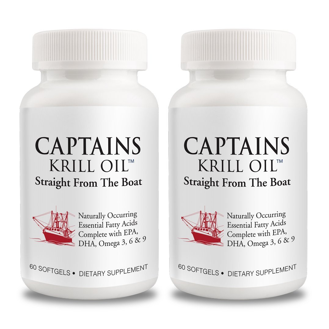 Premium Antarctic Krill Oil 1000mg Softgels - High Potency Omega 3 EPA & DHA with Astaxanthin & Phospholipids | 60 Capsules (2-Pack) | No Additives, Non-GMO | Supports Heart, Brain & Joint Health | Ideal for Active Lifestyles & Wellness Routines