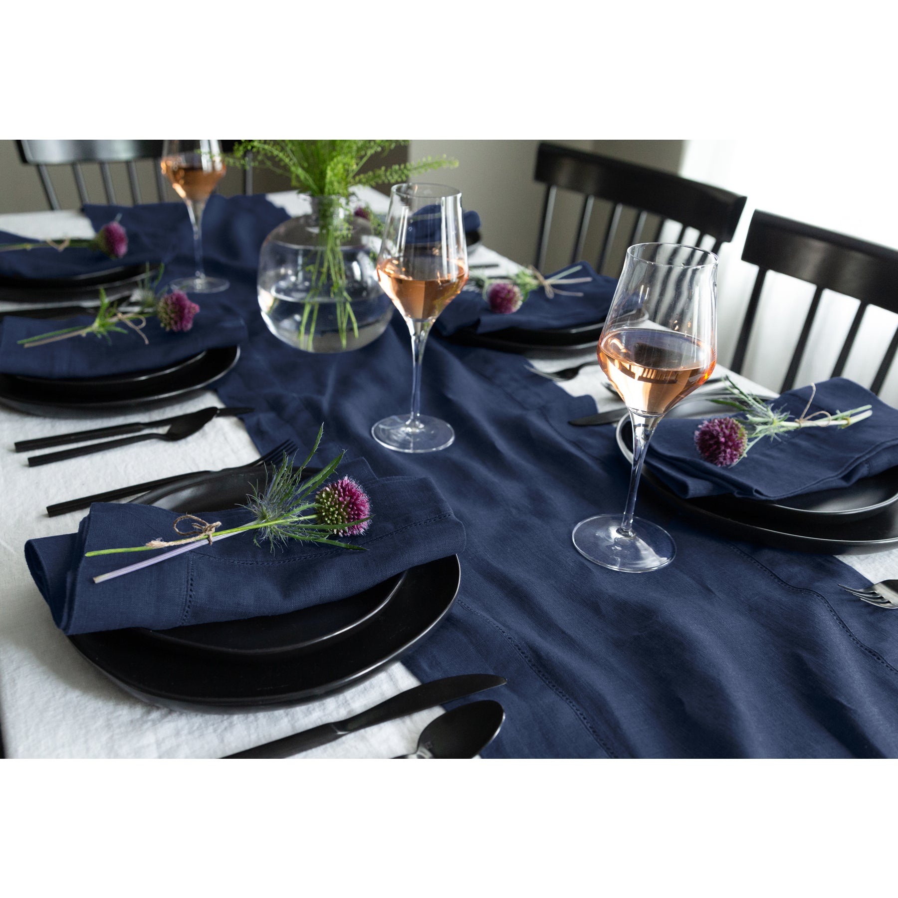 Premium Heavyweight Hemstitch Table Runner - Elegant Dining Decor for Weddings, Holidays & Formal Events - 100% Cotton Linen Tablecloth Accessory