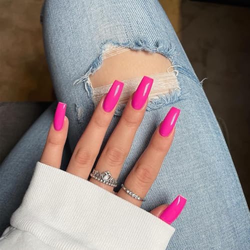 glossy hot pink