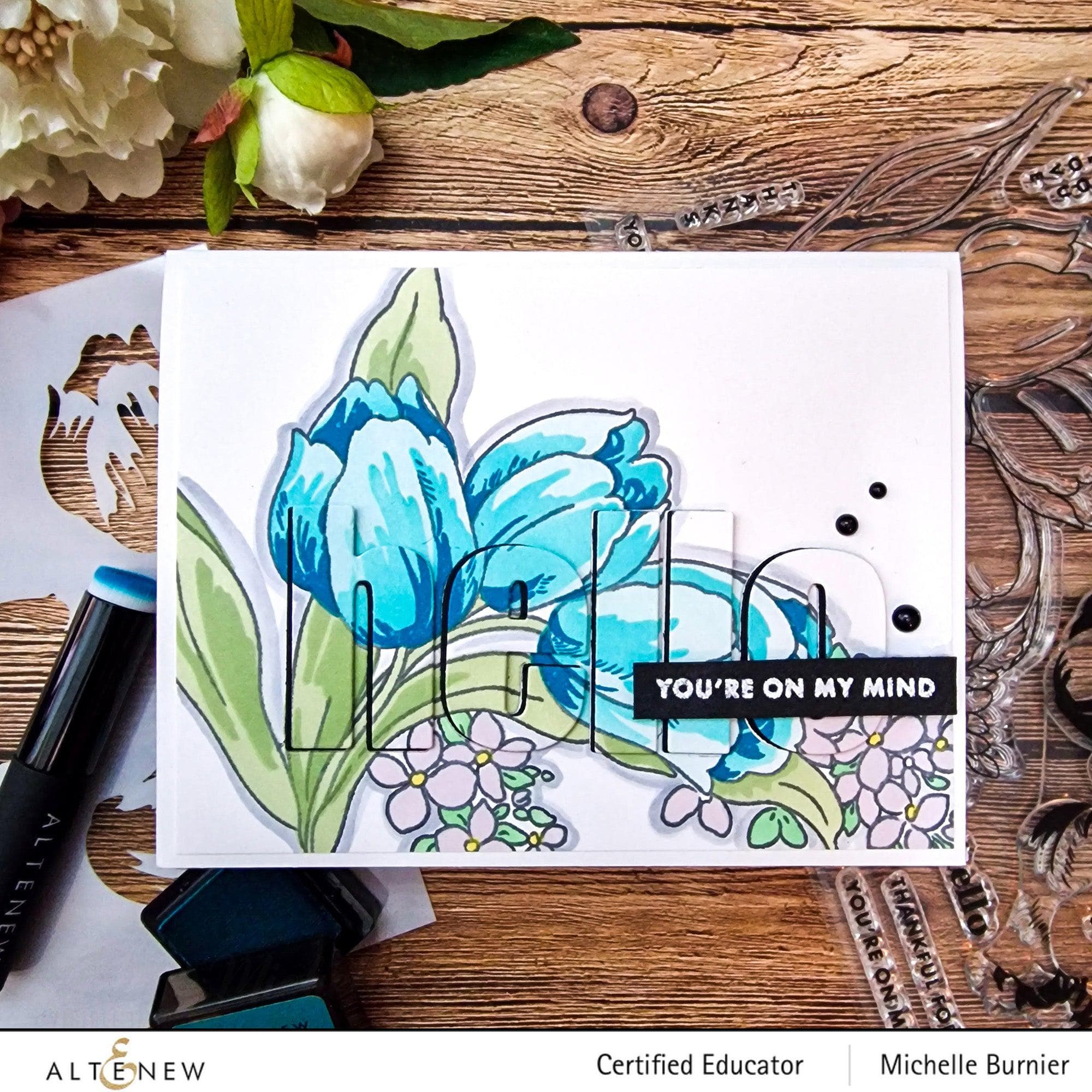 Build a Garden: Tulips & Friends Die-Cut Bundle for Card Making & Scrapbooking - Perfect for DIY Greeting Cards, Home Decor, and Paper Crafts
