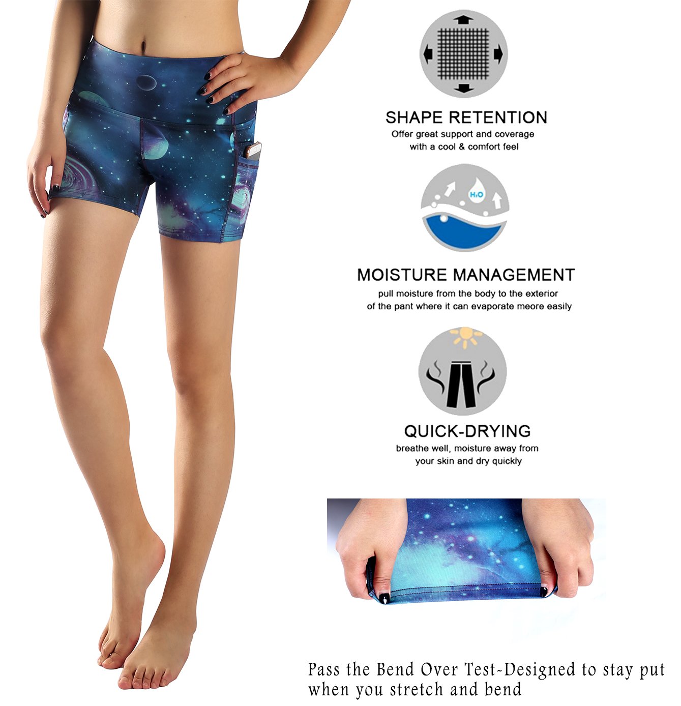 Munvot High Waist Women's Running Shorts with Pockets - Workout Yoga Athletic Shorts for Women - Perfect for Gym, Jogging, Yoga & Lounge Wear
