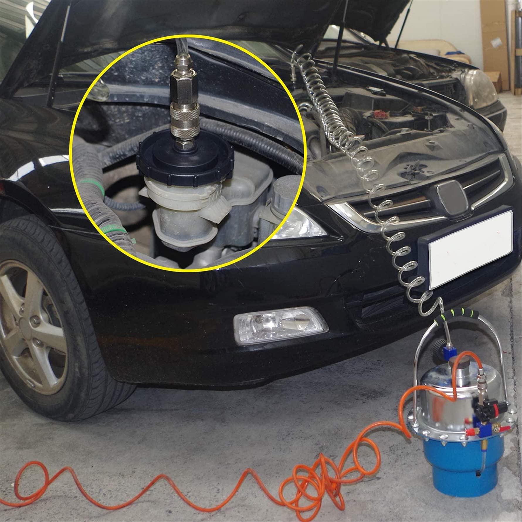 Munirater Portable 5L Air Pressure Brake & Clutch Bleeder Kit - Professional Automotive Brake Fluid Bleeding System for Cars, Trucks & Motorcycles | Perfect for DIY Garage Repairs & Mechanic Shop Maintenance