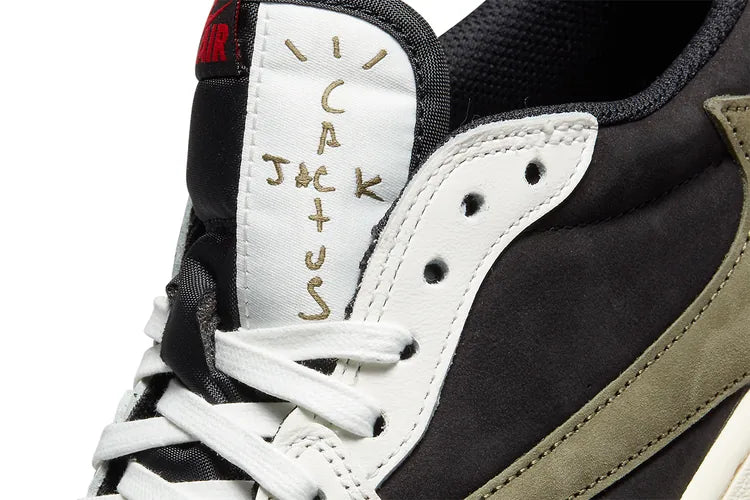 Nike Air Jordan 1 Retro Low OG Travis Scott Olive (DZ4137-106) - Women's Sneakers for Casual Wear & Street Fashion
