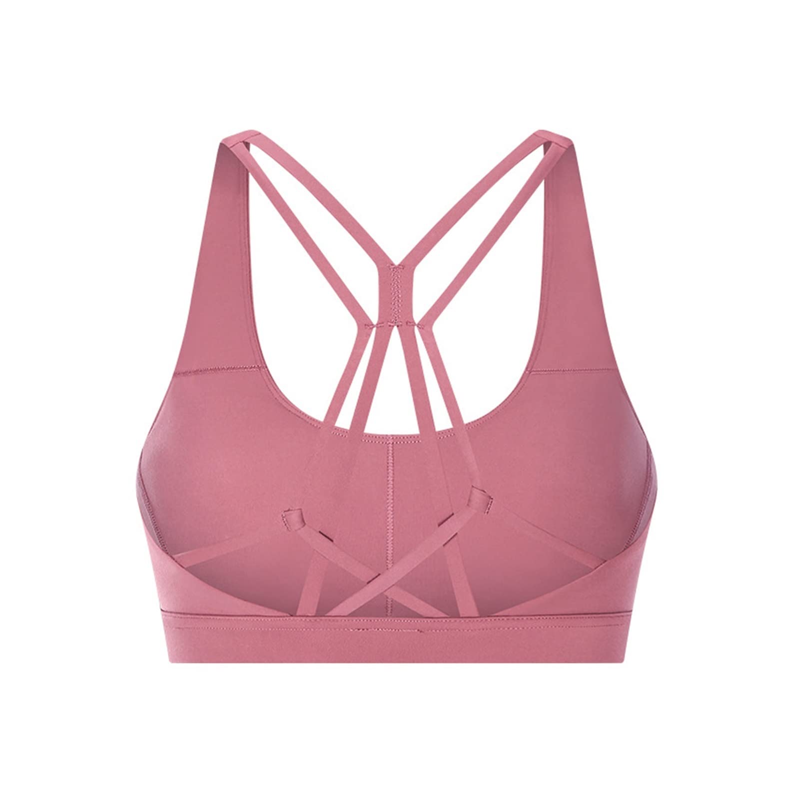 TWDYC Women's Sports Bra Yoga Top - Breathable Cross Back Design, No Underwire, Removable Padding for Comfort - Perfect for Yoga, Gym, Running & Fitness Workouts