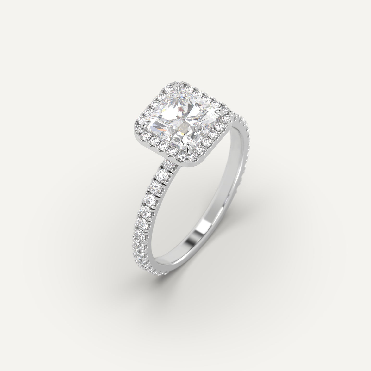 2 Carat Radiant Cut Diamond Engagement Ring for Women - 14K White Gold Wedding Band, Anniversary Gift for Her - Perfect for Proposals, Bridal Jewelry & Special Occasions