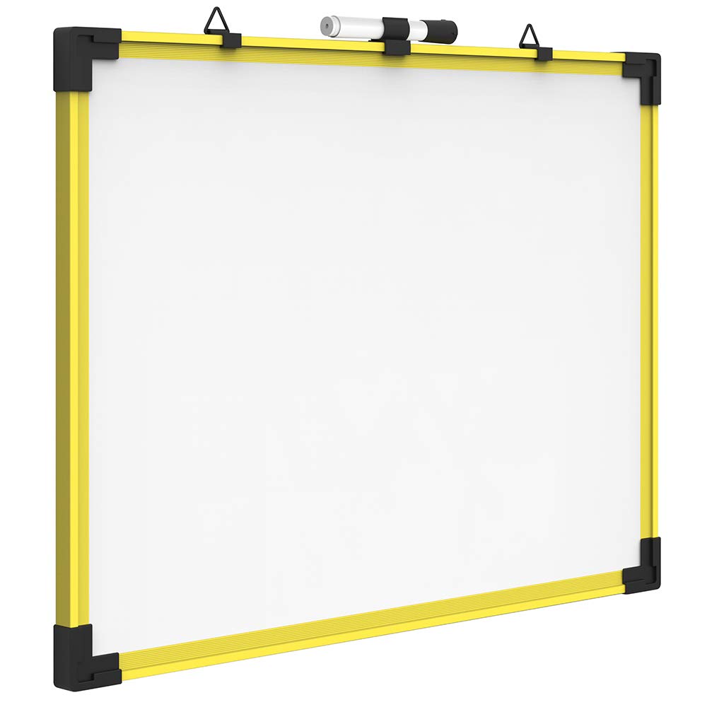 Quartet Magnetic Dry Erase Whiteboard 6' x 4' with Aluminum Frame - Industrial Yellow for Office, Classroom & Home Use | Premium White Board for Presentations & Notes