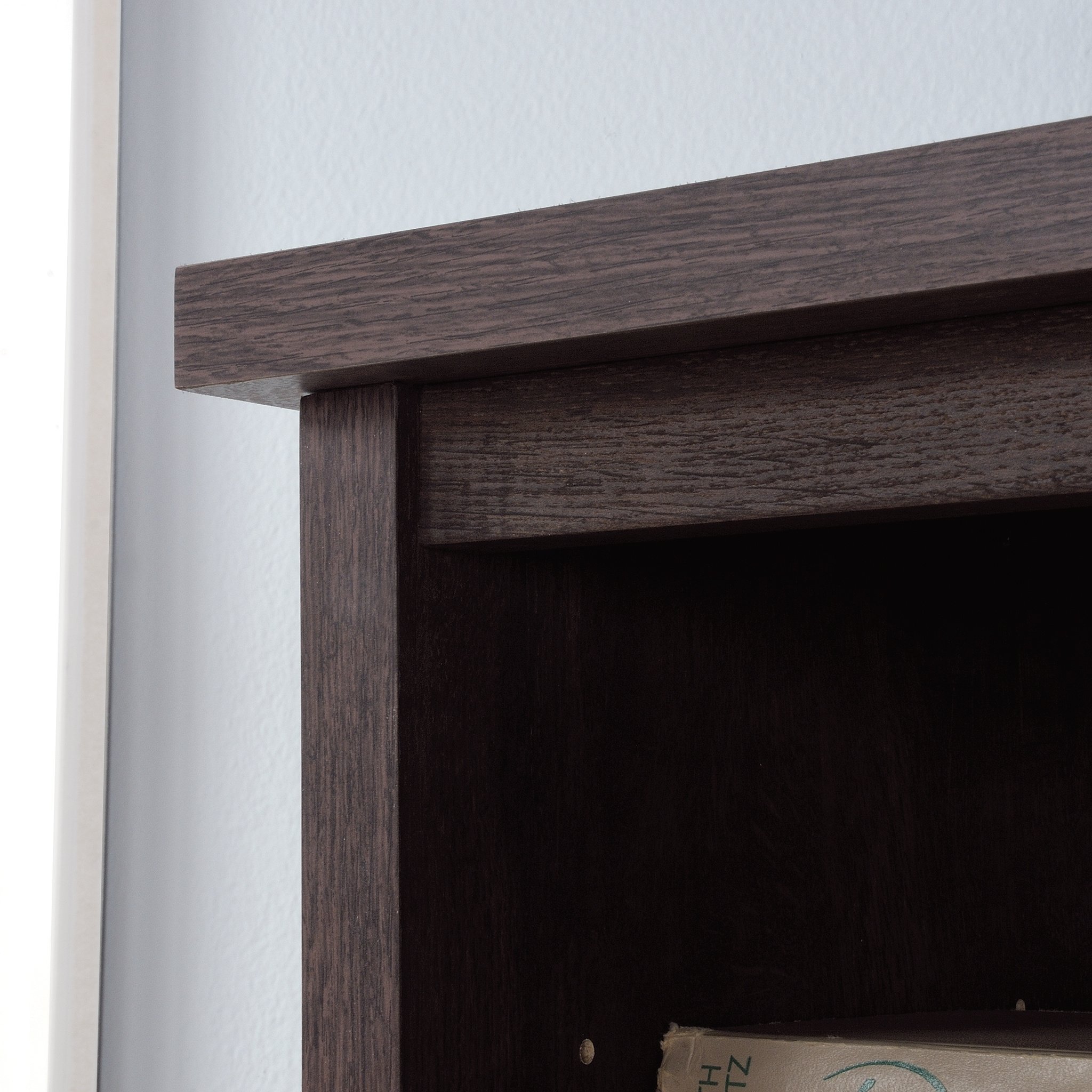Sauder Costa Large Hutch with Coffee Oak Finish - Stylish Storage Cabinet for Home Office, Living Room & Bedroom Organization