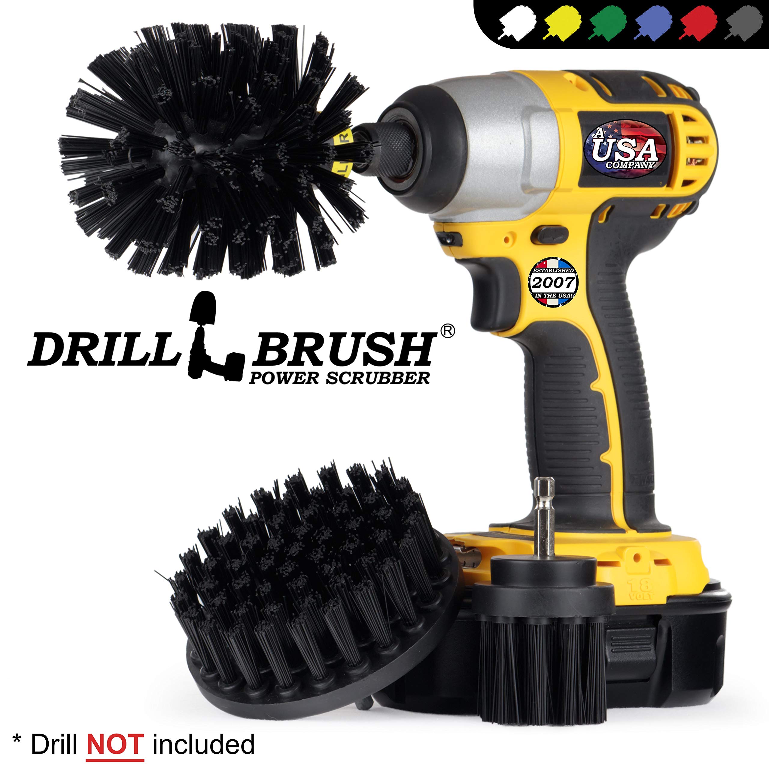 **Heavy Duty Grill Cleaner Scrub Brush Drill Set – Professional Household Cleaning Drill Brush Kit with Nylon Bristles – Power Drill Brush Attachment for BBQ, Tiles, Bathtub & More – Ideal for Deep Cleaning Grills, Ovens & Tough Stains**