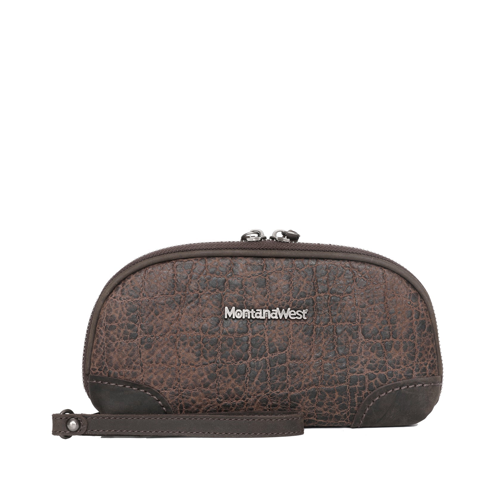 Montana West Genuine Leather Western Clutch Wallet for Women | Stylish Cowgirl Purse with Card Slots & Zipper Closure | Perfect for Rodeo, Concerts & Night Out