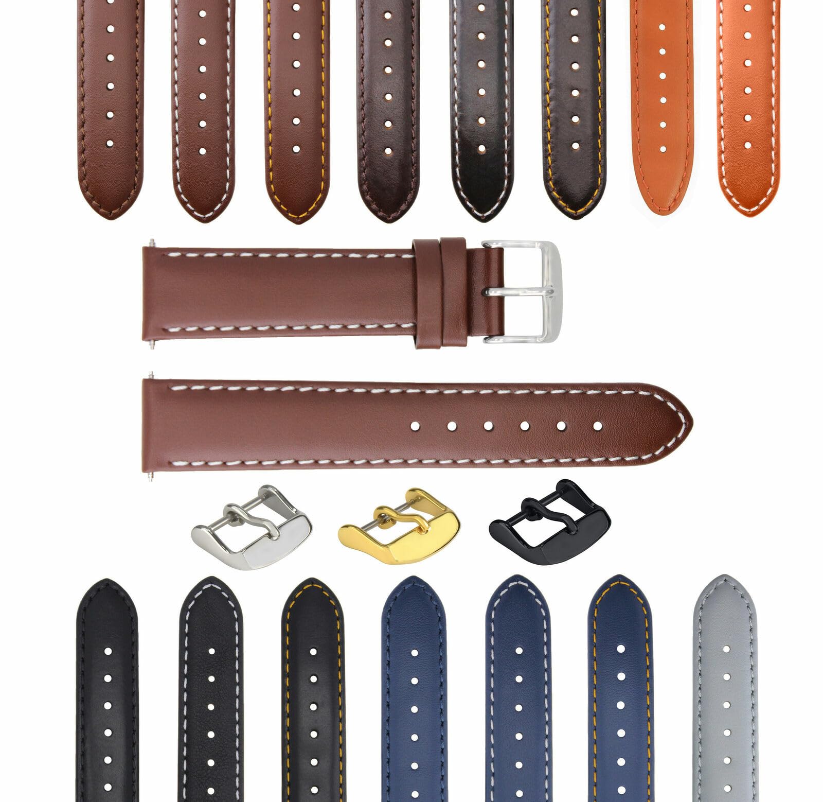 18-26MM Genuine Leather Watch Band Strap - Smooth & Durable Replacement for Breguet Watches - Perfect for Dress, Business & Casual Wear
