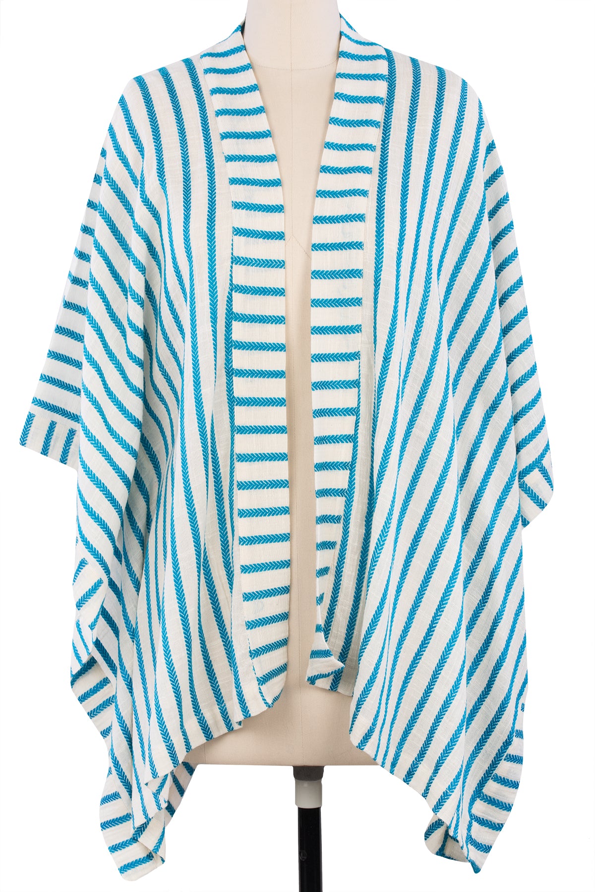 Lightweight Striped Cotton Kimono Cover Up - Beachwear, Poolside, Summer Vacation & Boho Outfit Essential