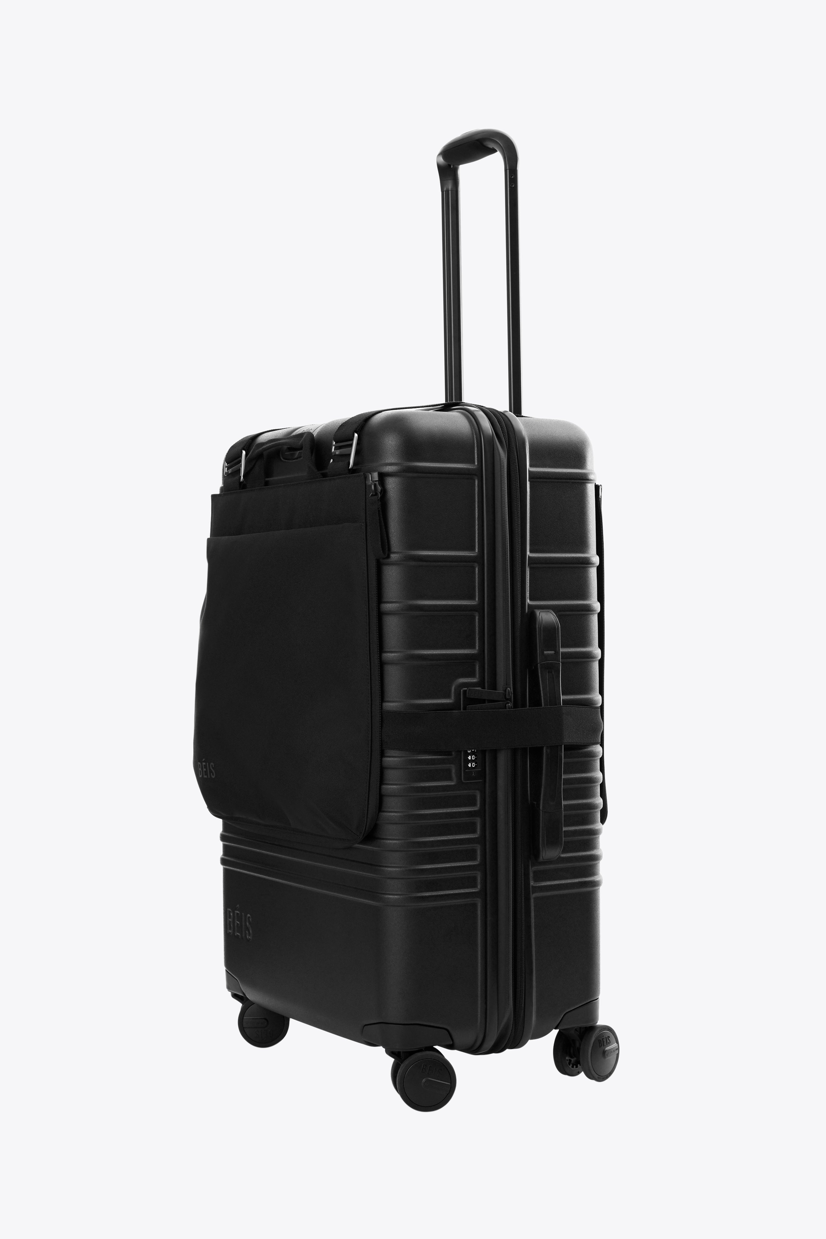 Black Convertible Luggage Vest - Hands-Free Travel Bag for Hiking, Camping & Airports | Durable & Lightweight Carry-On Solution