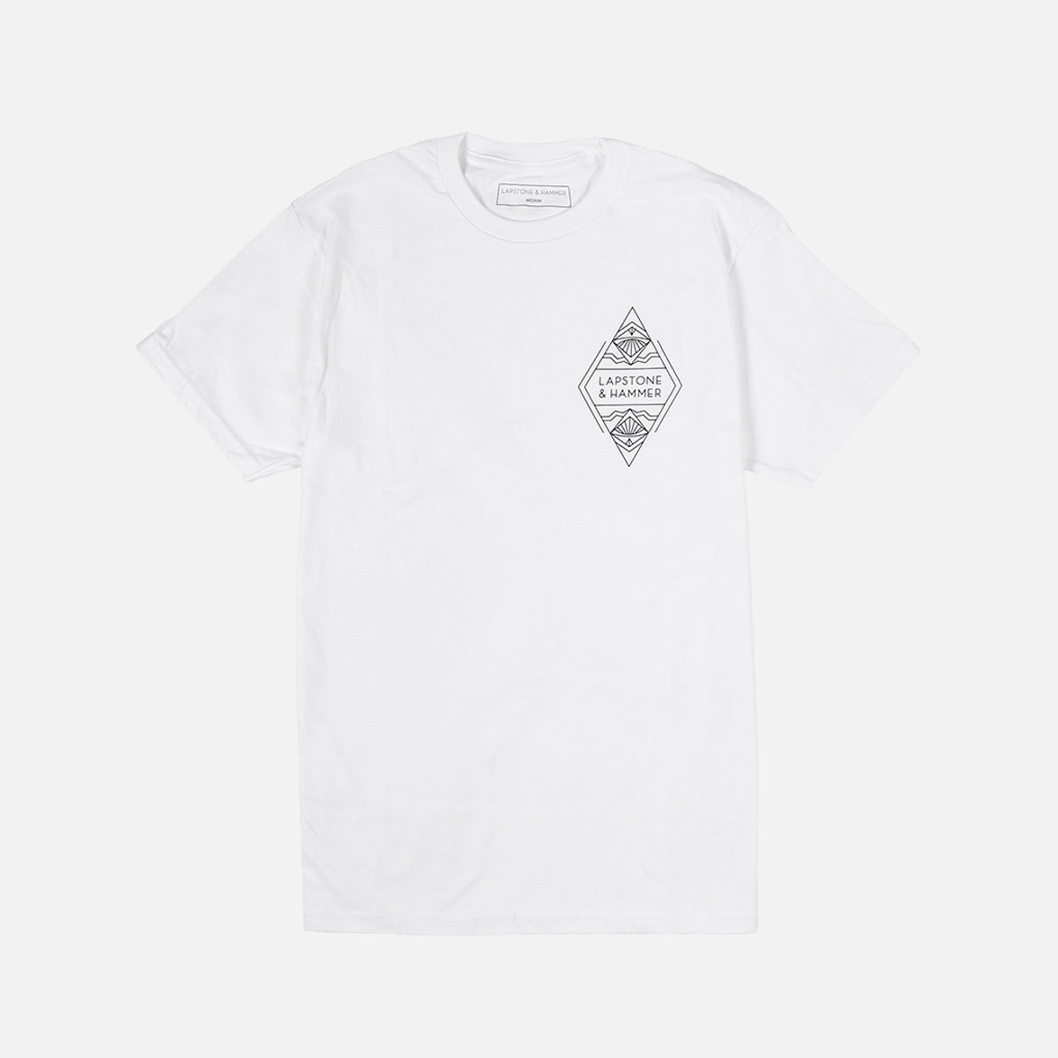 Premium Diamond Tee - Soft Cotton White T-Shirt for Men & Women | Casual Wear, Layering, Everyday Outfits