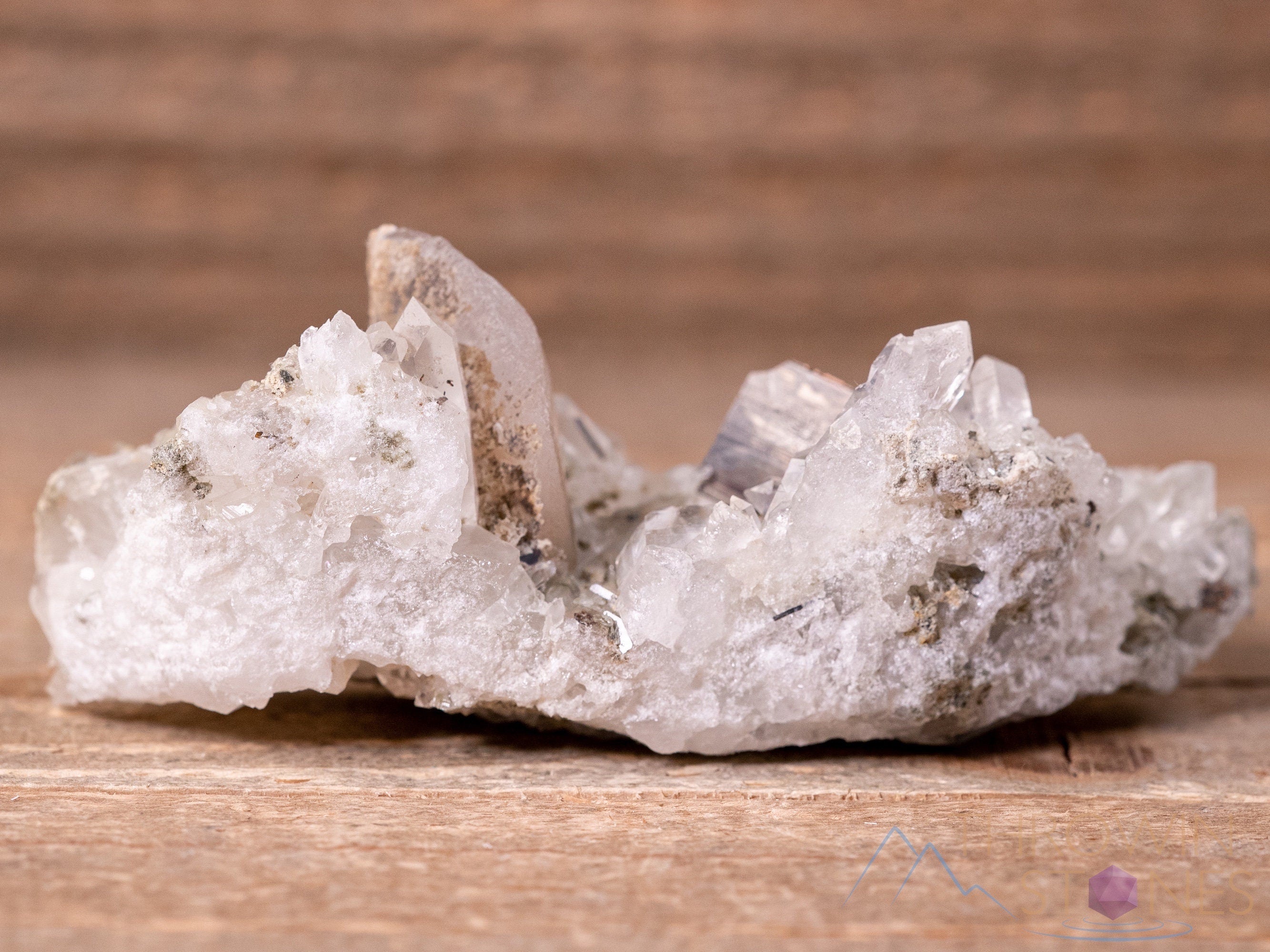 BROOKITE on QUARTZ with CALCITE Natural Crystal Cluster - Healing Stone Collection, Mineral Specimen for Home Decor, Unique Housewarming Gift (40461) | Perfect for Meditation Spaces, Office Desk Display & Crystal Healing Practices