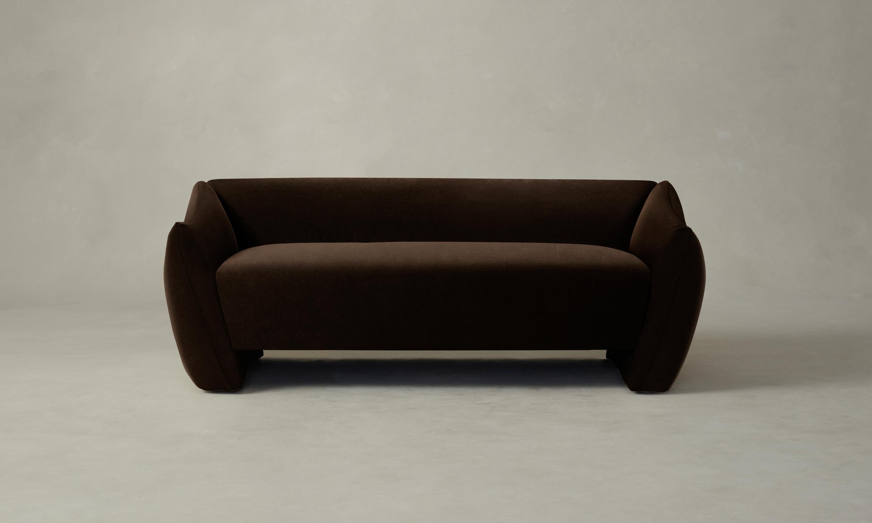 Luxury Mohair Chocolate Bond Settee - Elegant Sofa for Living Room, Lounge & Office - Perfect for Modern Home Decor & Relaxation