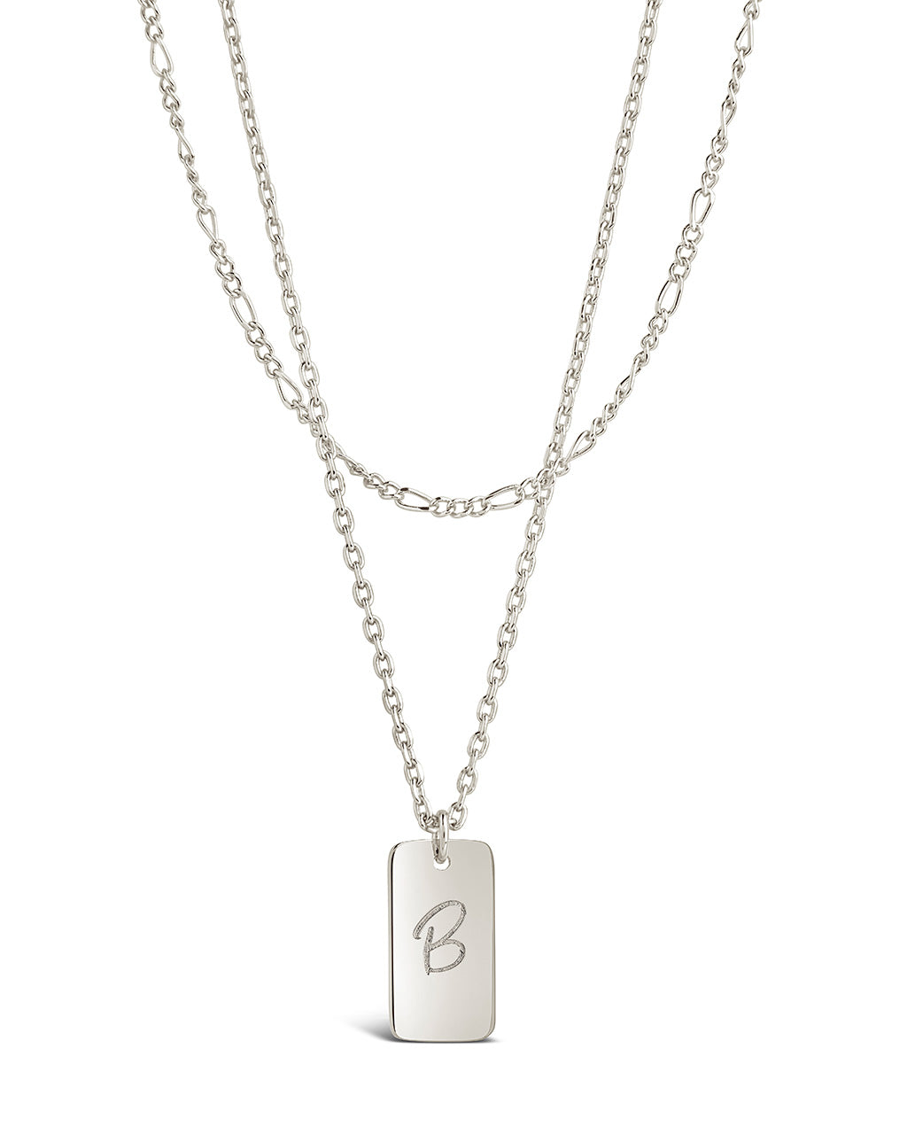 Layered Chain Necklace for Women - Initial Pendant Necklace, Dainty Gold & Silver Jewelry Gift for Her - Perfect for Everyday Wear, Date Night & Special Occasions