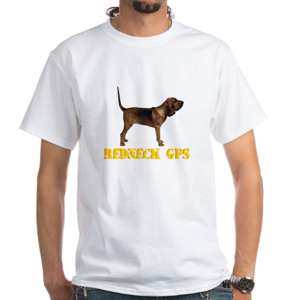 Redneck GPS Funny White Cotton T-Shirt for Men & Women - Comfortable Casual Wear for Road Trips, Outdoor Adventures & Country Living
