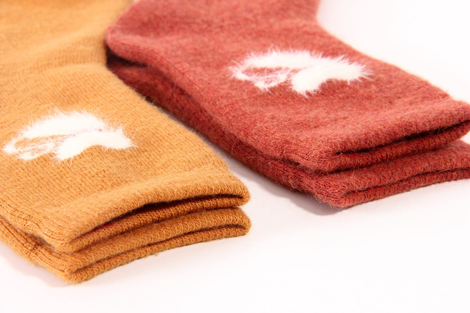 WUWYOUWL Women's Thermal Wool Socks - Warm Winter Knit Socks for Women & Girls, Thick Cozy Casual Socks with Cute Animal Designs - Perfect for Cold Weather, Outdoor Activities & Home Comfort