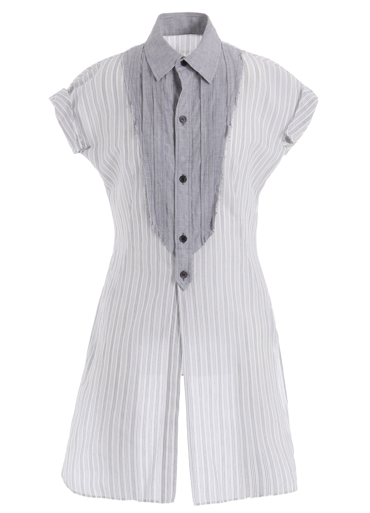 Premium C/CU Hard Twisted Dobby Stripe Pleated Shirt for Men - Stylish Casual & Office Wear - Perfect for Business Meetings, Dates & Smart Casual Outfits