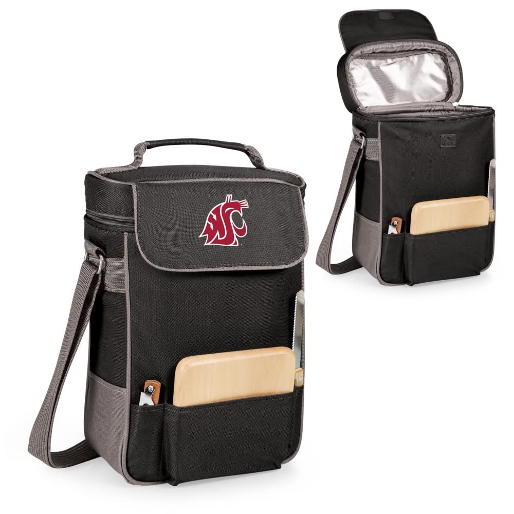 PICNIC TIME NCAA Duet Insulated Wine and Cheese Tote Bag - Perfect for Outdoor Picnics, Beach Parties & Tailgating