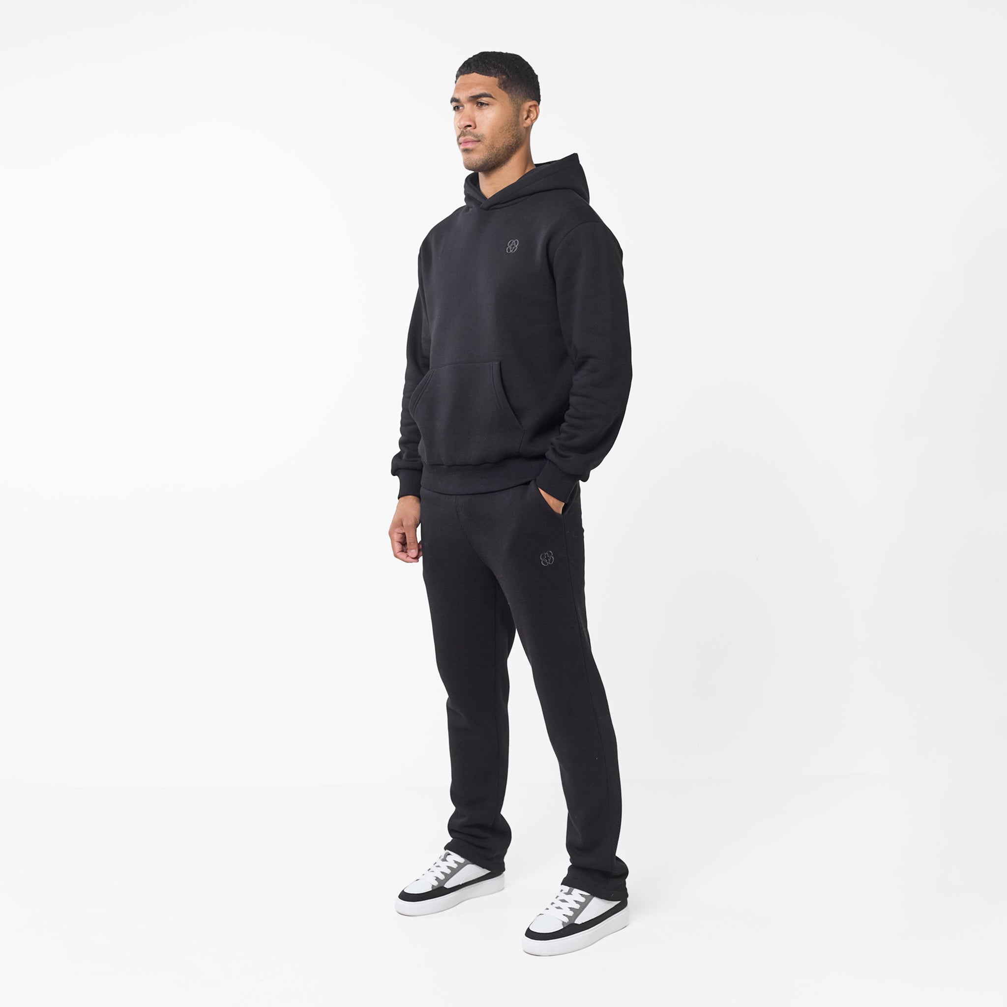 Embroidered Icon Hoodie for Men & Women - Soft Cotton Pullover with Stylish Design - Perfect for Casual Wear, Street Fashion & Everyday Comfort | Black