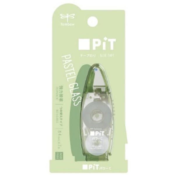 PiT Power C Glue Tape - Pastel Glass Colors, Strong Adhesive for Scrapbooking & DIY Crafts | Perfect for School Projects, Office Use & Home Decor | Tombow Brand