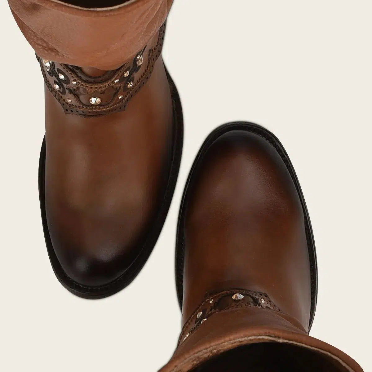 1Z41RS Women's Cuadra Golden Casual Cowgirl Leather Knee High Boots - Stylish Western Fashion for Rodeo, Country Dance & Everyday Wear