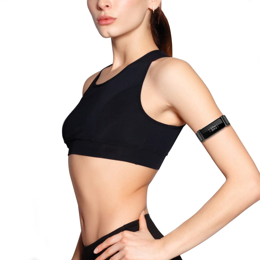 Fitbit Inspire 2 Armband - Adjustable Sports Strap for Workouts (Black) - Perfect for Running & Gym
