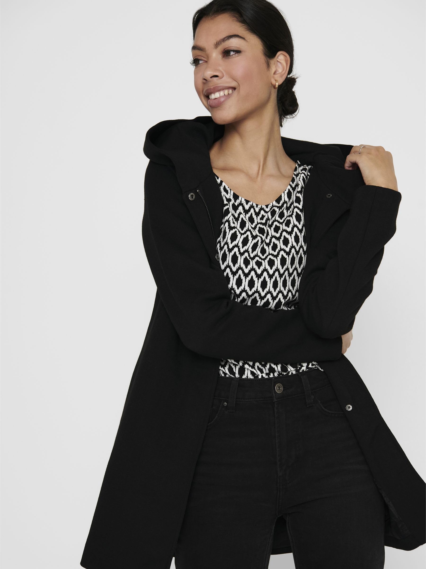 Sedona Lightweight Women's Coat - Noos 15142911 Black | Stylish Outerwear for Fall & Winter | Perfect for Casual Outings & Office Wear