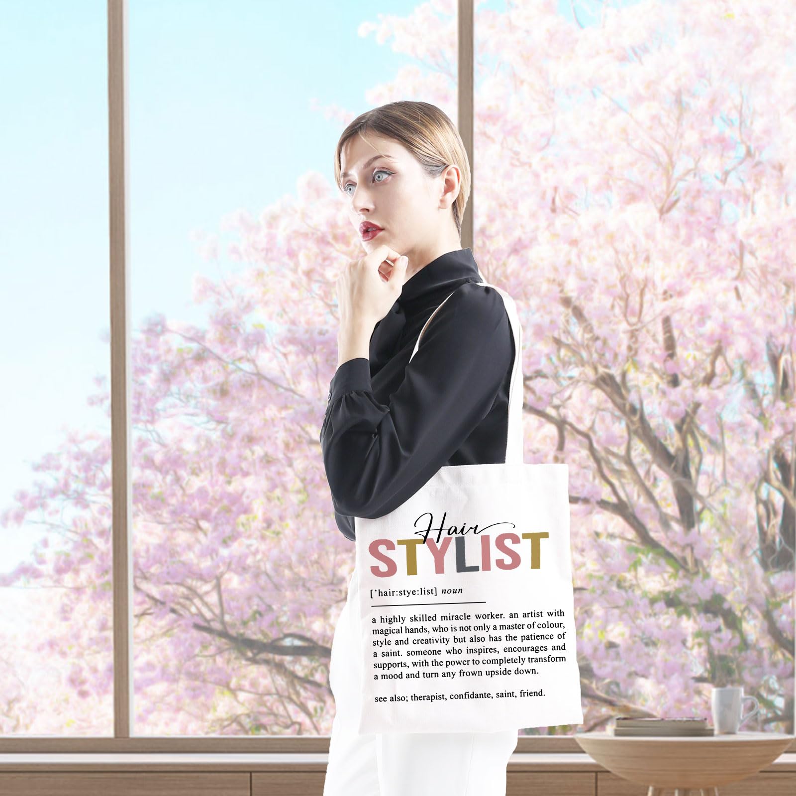 Stylish Hairstylist Tote Bag - Perfect Gift for Cosmetology Graduates & Hair Stylists - Durable & Spacious Hairdresser Supply Bag for Salon Tools & Essentials - Ideal for Work, Travel & Beauty School